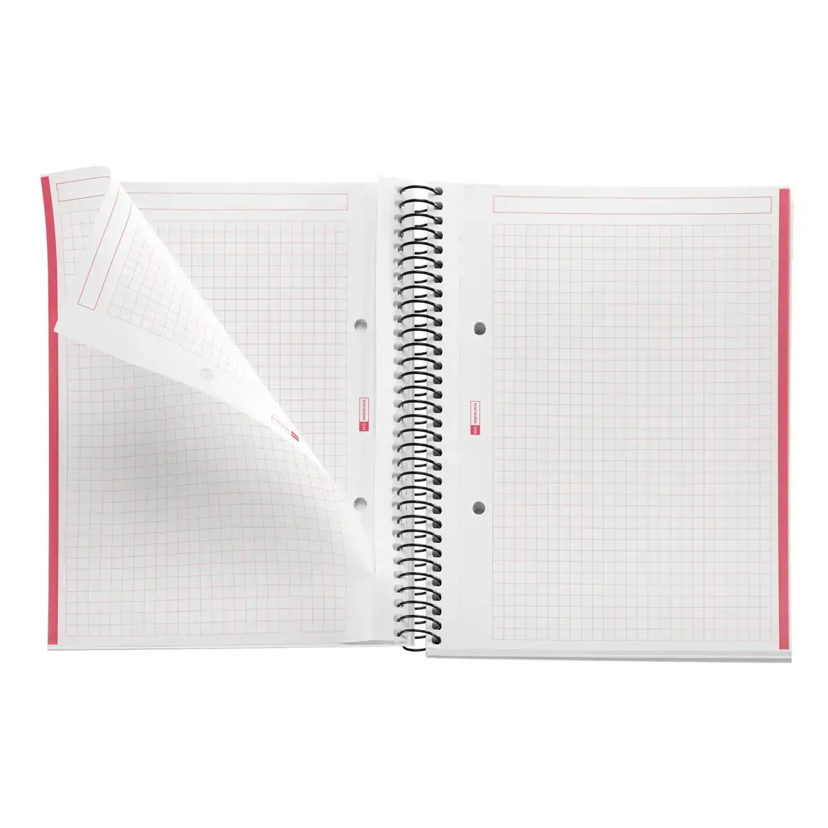 Notebook The Original Souple A5 Quadri. 5x5mm 80feuil. Rouge photo du produit