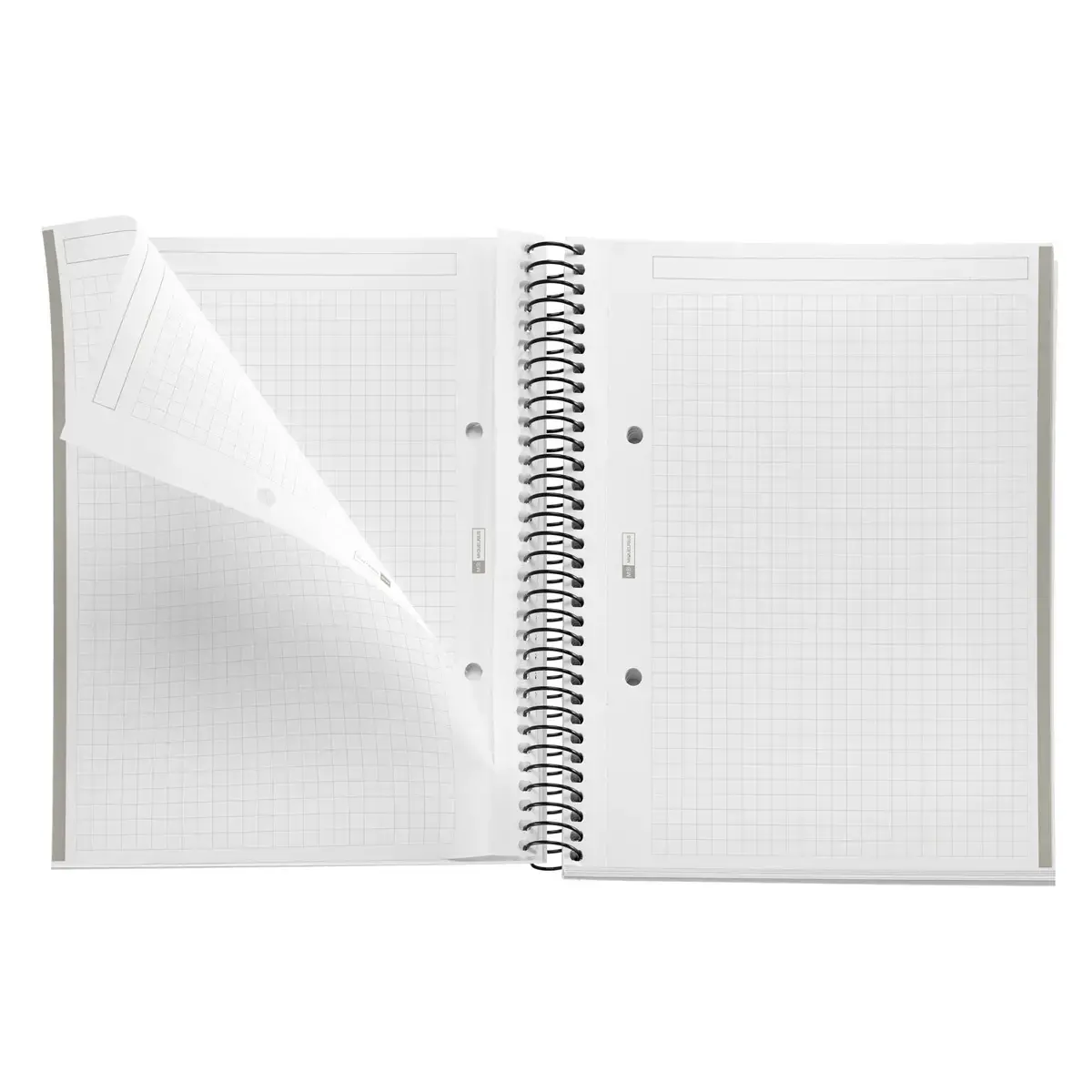 Notebook The Original Souple A5 Quadrillé 5 x 5 mm 80 feuilles Gris - Miquel Rius photo du produit