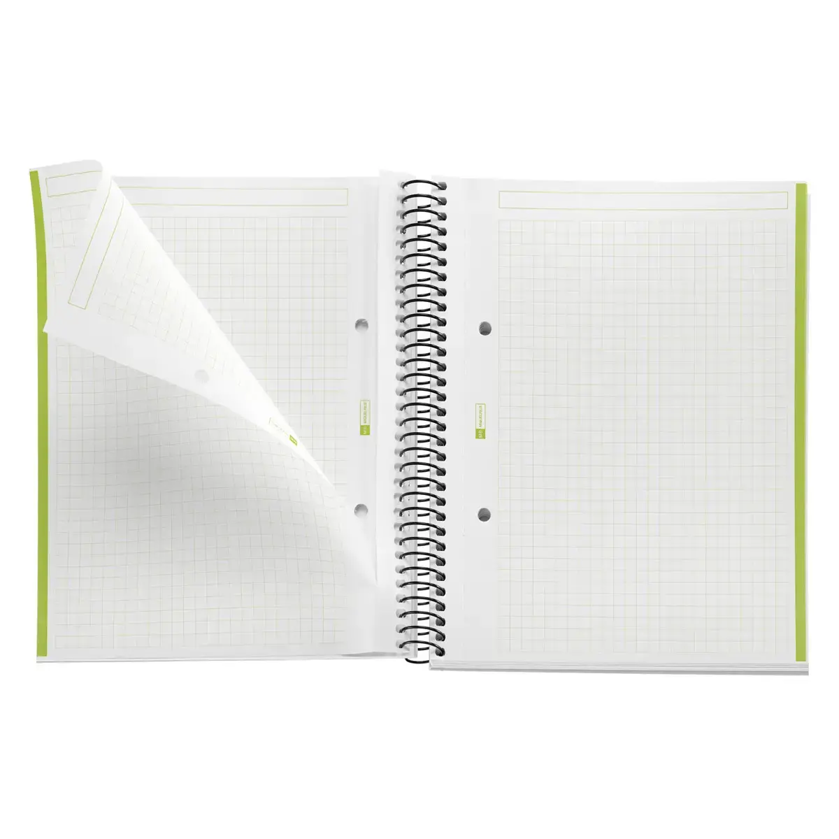 Notebook The Original Souple A5 Quadrillé 5 x 5 mm 80 feuilles Vert - Miquel Rius photo du produit