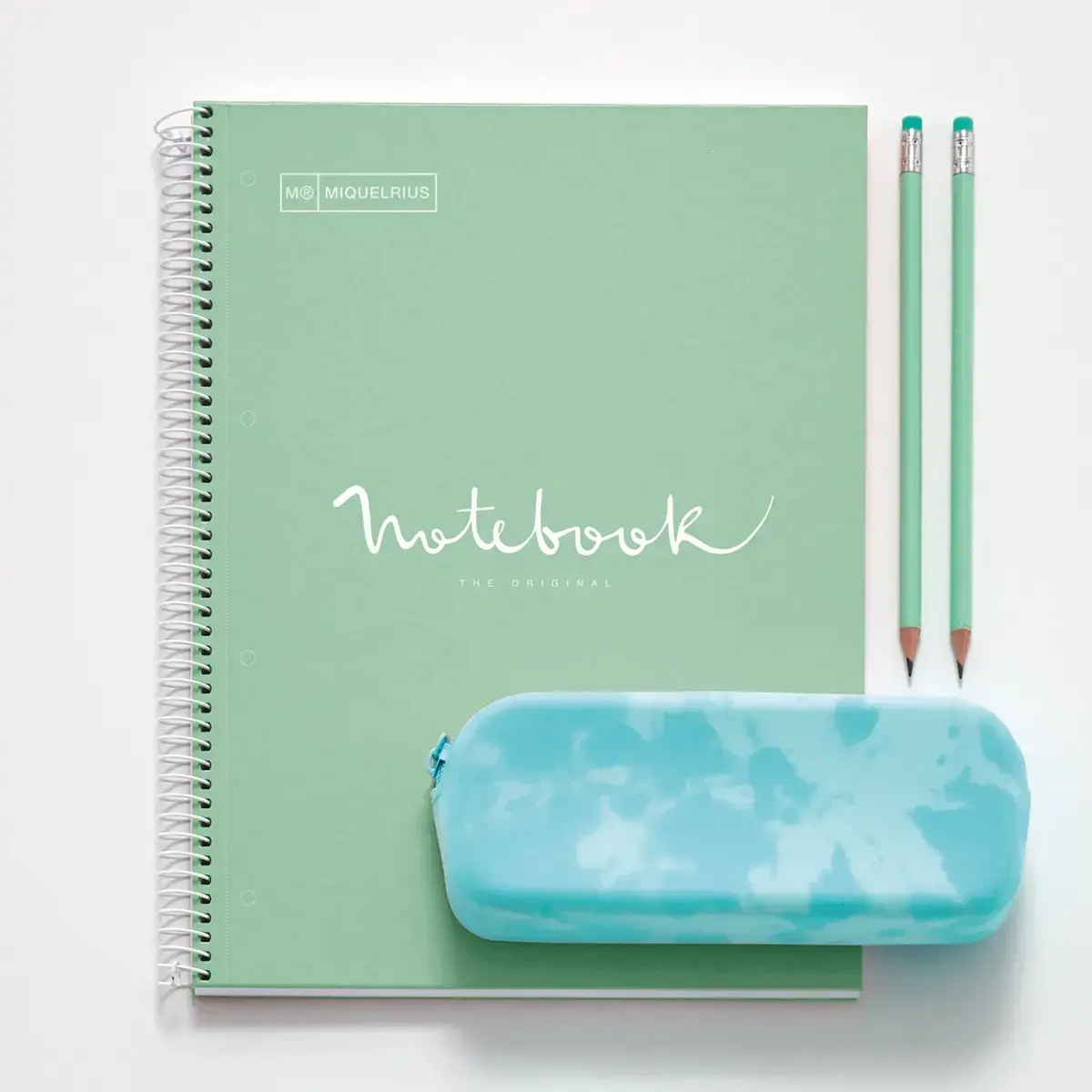 Notebook Emotions Rigide A4 Ligné 7 mm 120 feuilles 5 couleurs Menthe - Miquel Rius photo du produit