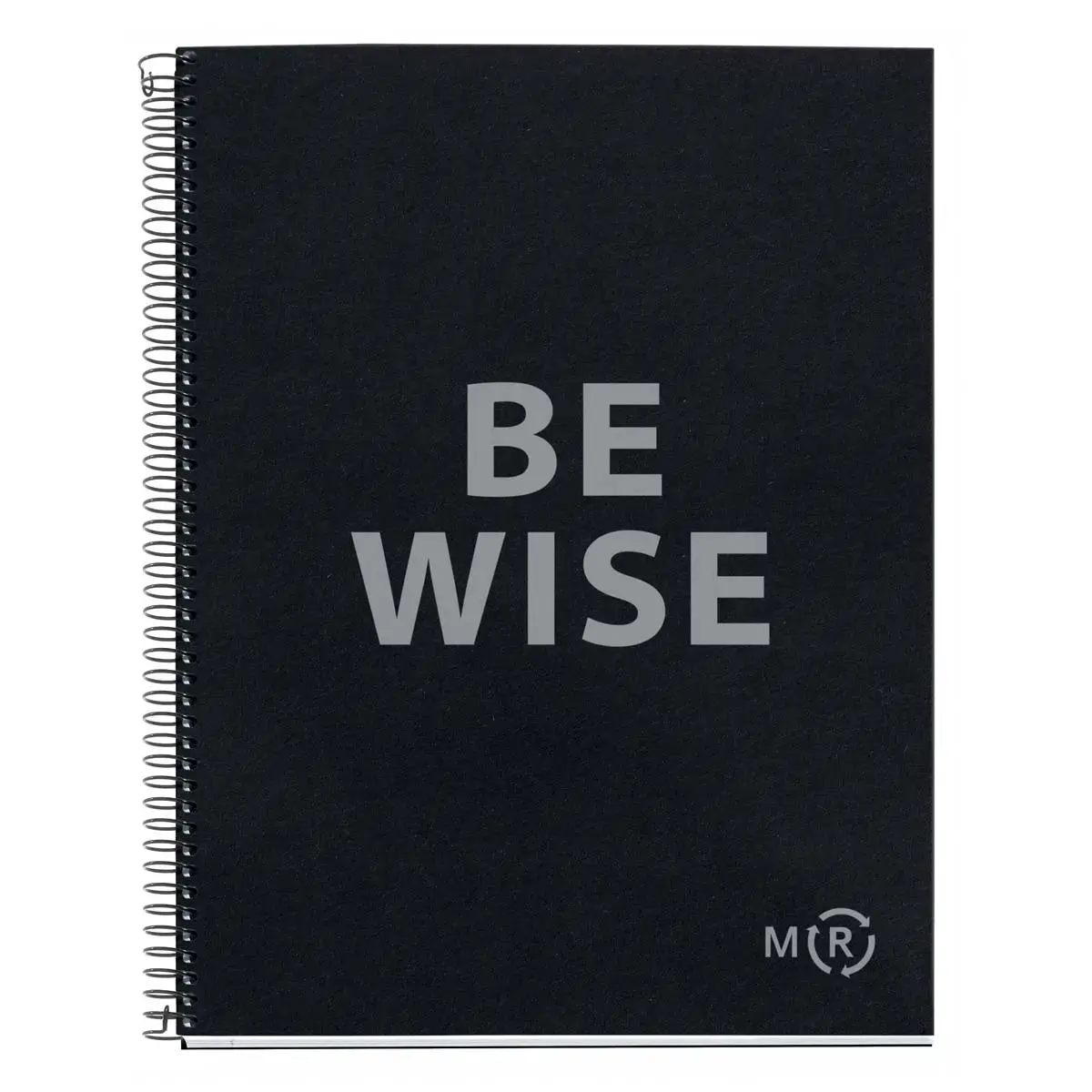 Notebook Be Eco Recycl&eacute; A4 Quadri. 5x5mm 80feuil. Anthracite photo du produit