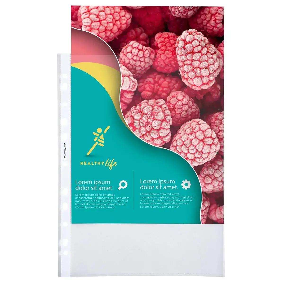 Sach.100 poch.perfo A4 PP 70 graine photo du produit