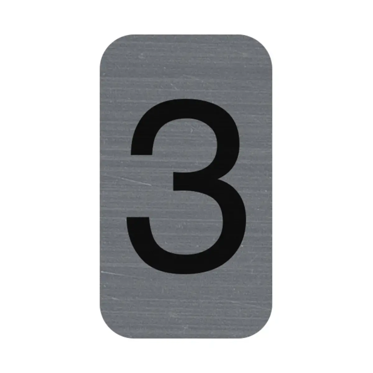 Plaque adhesive chiffre 3 photo du produit