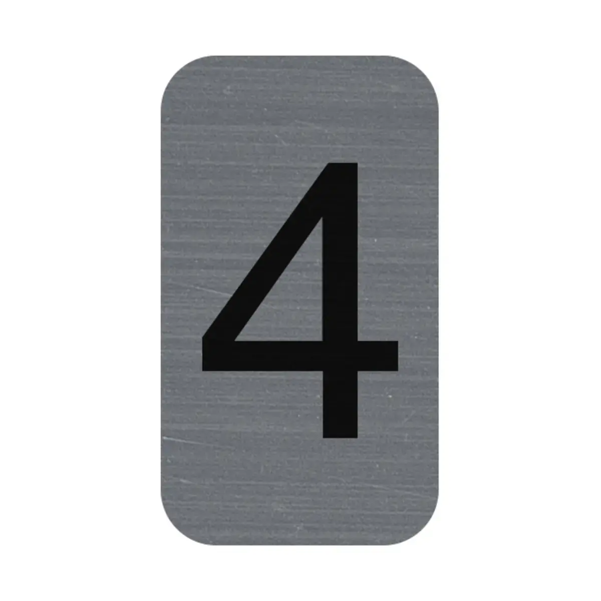 Plaque adhesive chiffre 4 photo du produit