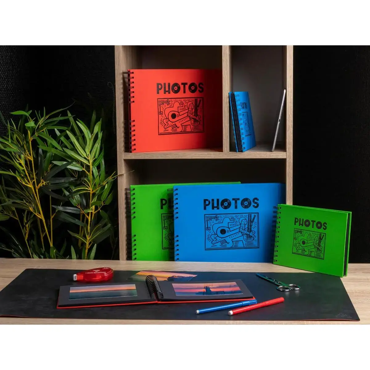 Alb spirale 50p no. 32x22 Musicart rouge photo du produit