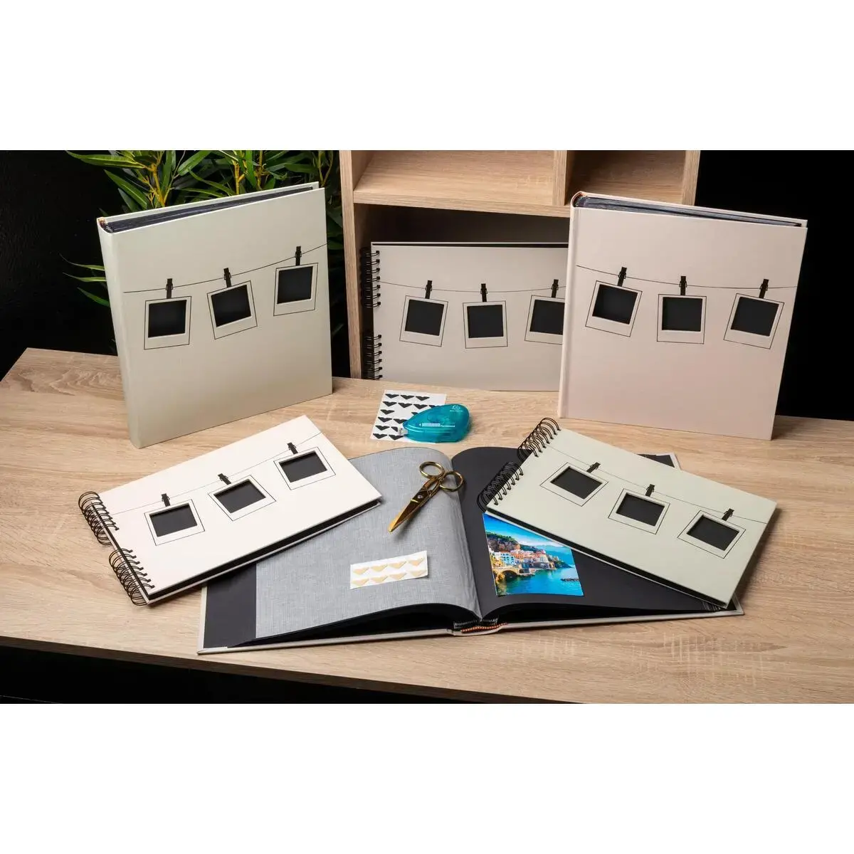 Alb livre 60p noir 29x32cm Instants vert photo du produit