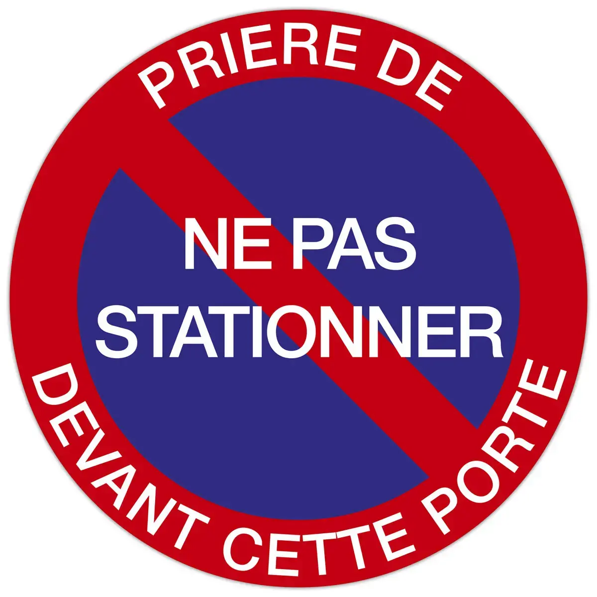 Panneau « Ne pas stationner » - 30 cm FR - Exacompta photo du produit