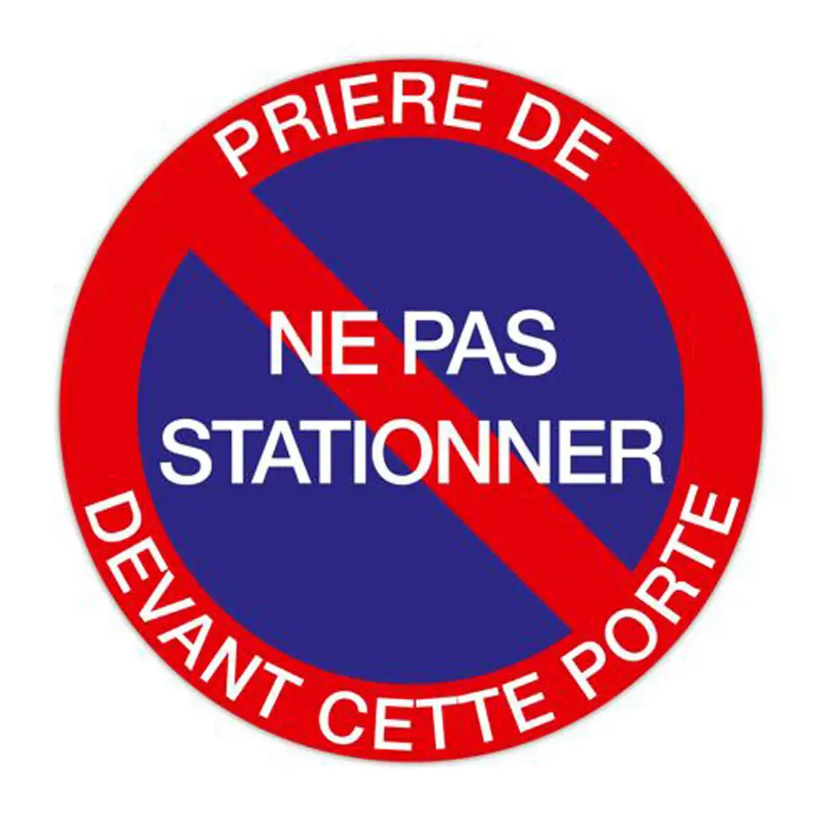 Panneau ne pas stationner 20 cm FR photo du produit