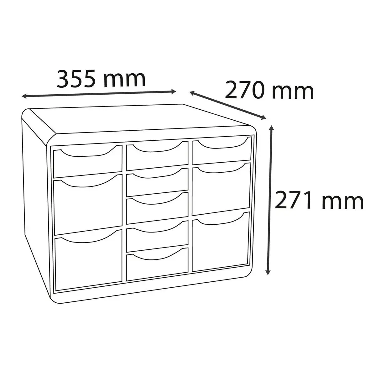 StoreBox Multi BlackOffice Noir/Arlequin photo du produit