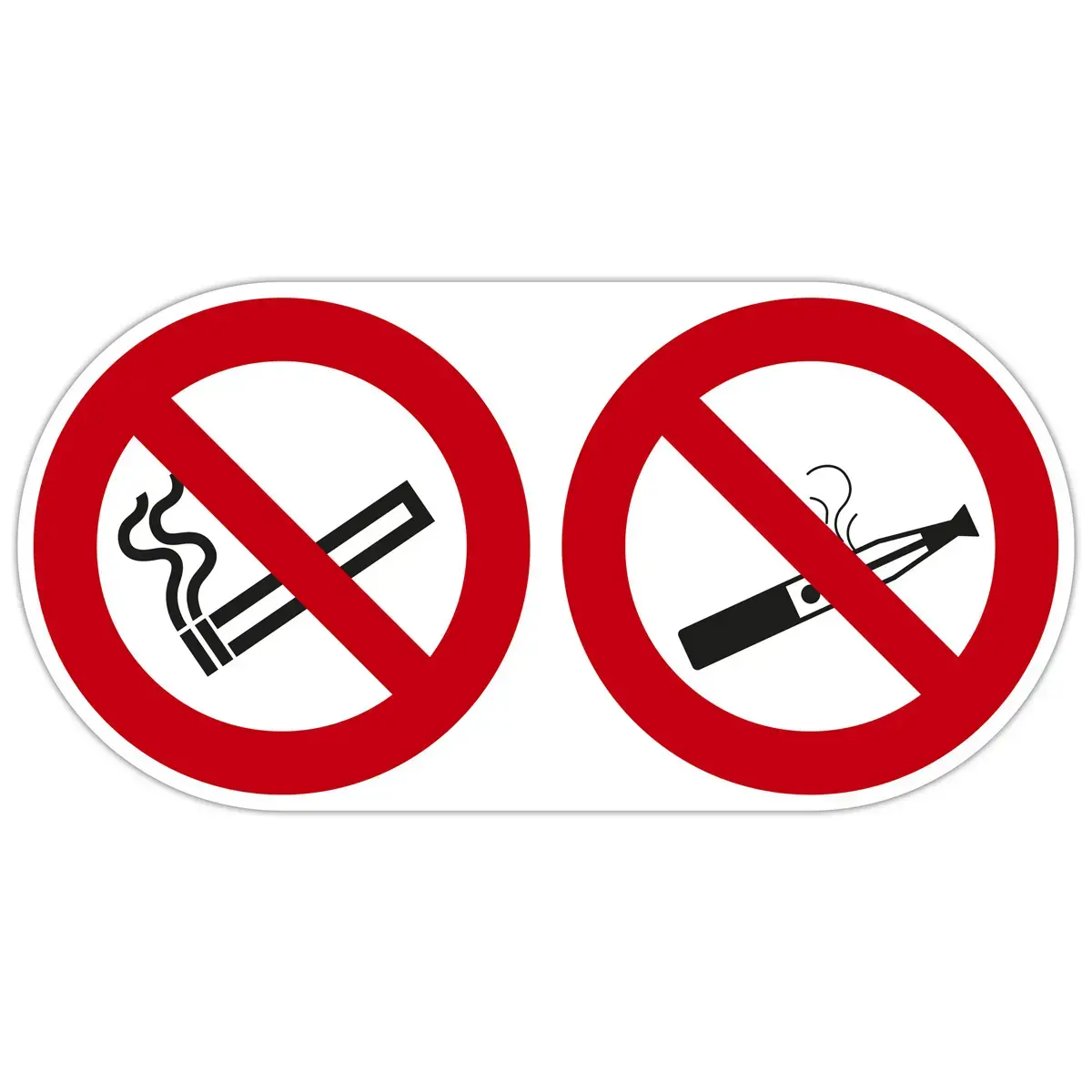 Panneau &laquo; Interdiction de vapoter et fumer &raquo; - Exacompta photo du produit