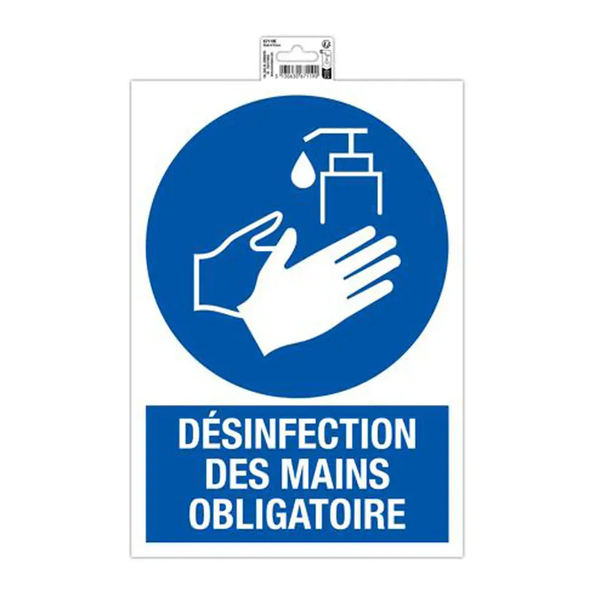 Pann. Adh. desinfection obligatoire FR photo du produit