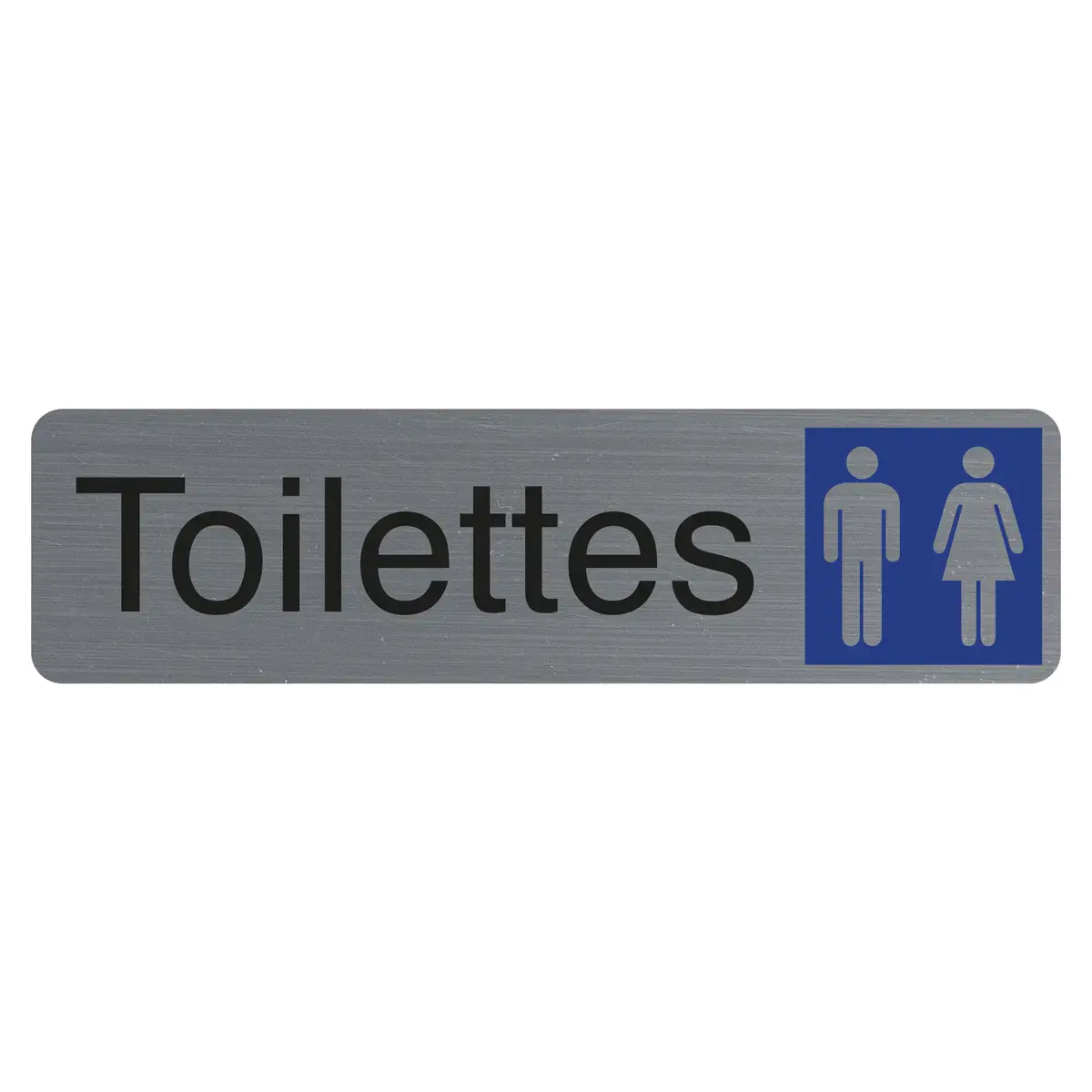 Plaque adhésive « Toilettes dame/homme » FR - Exacompta photo du produit
