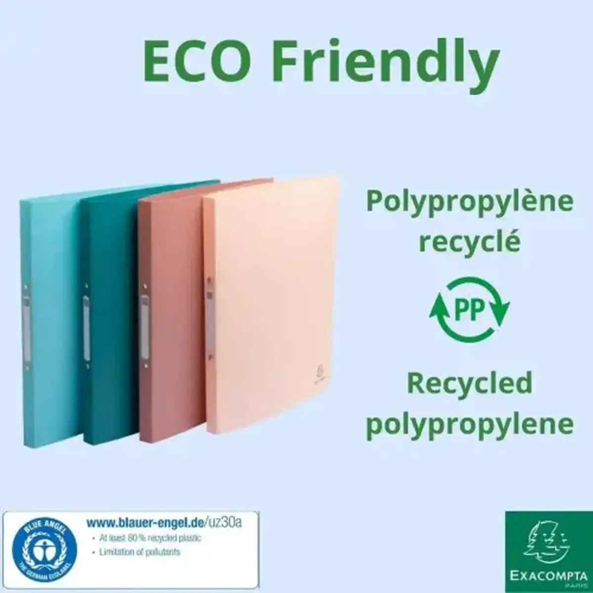 Classeur 2an 15mm PP A4 SKANDI coul.as photo du produit