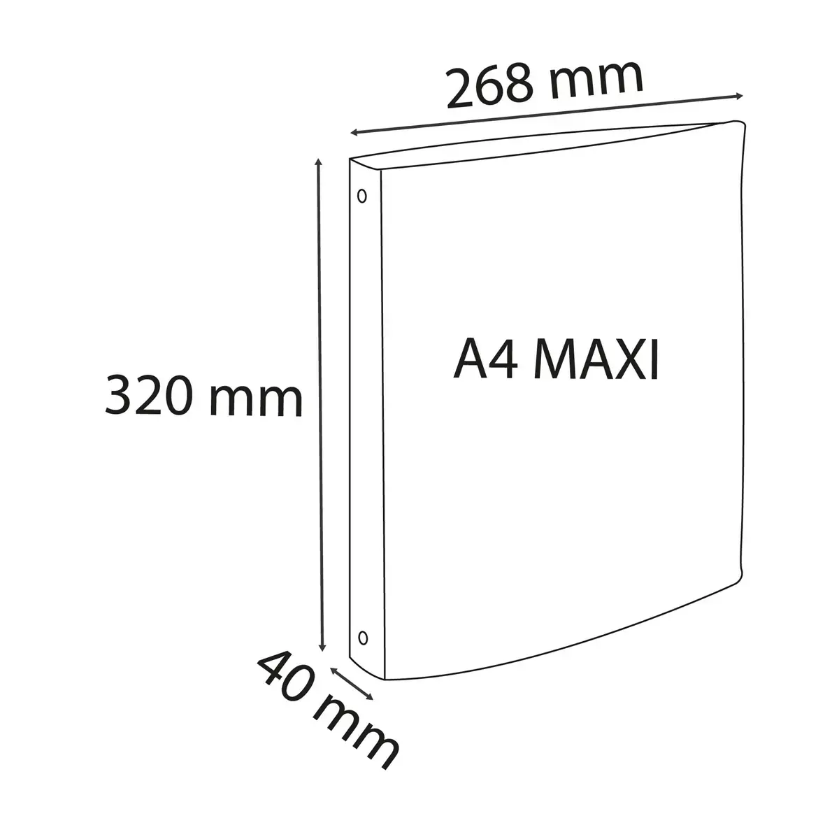 Classeur 2an 30mm PP A4 SKANDI coul.as photo du produit
