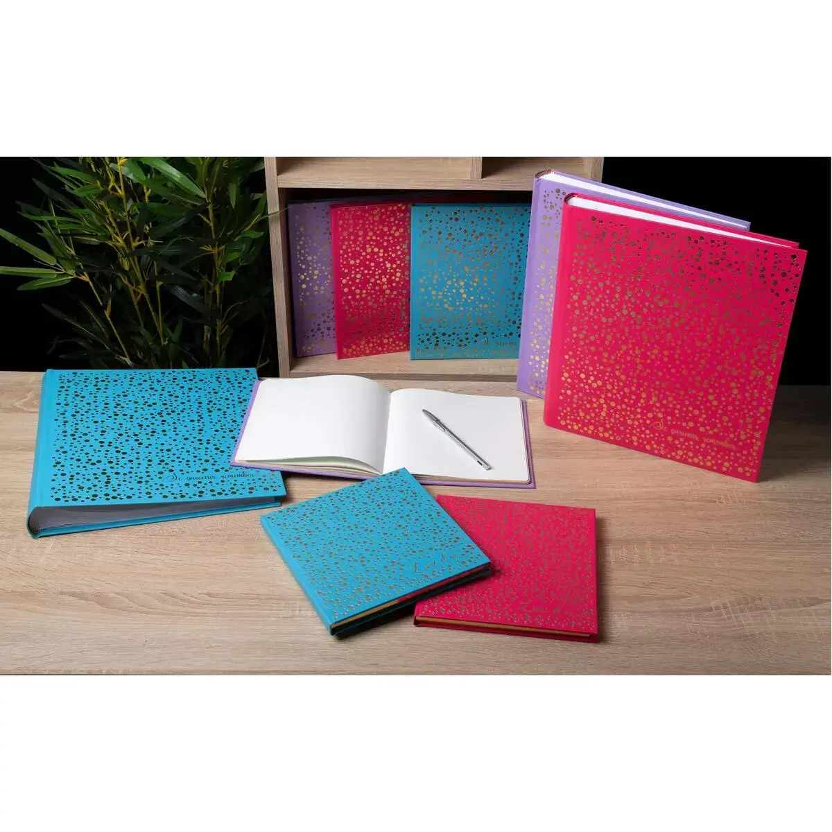 Livre d'or 140p or 21x19 Plum turquoise photo du produit