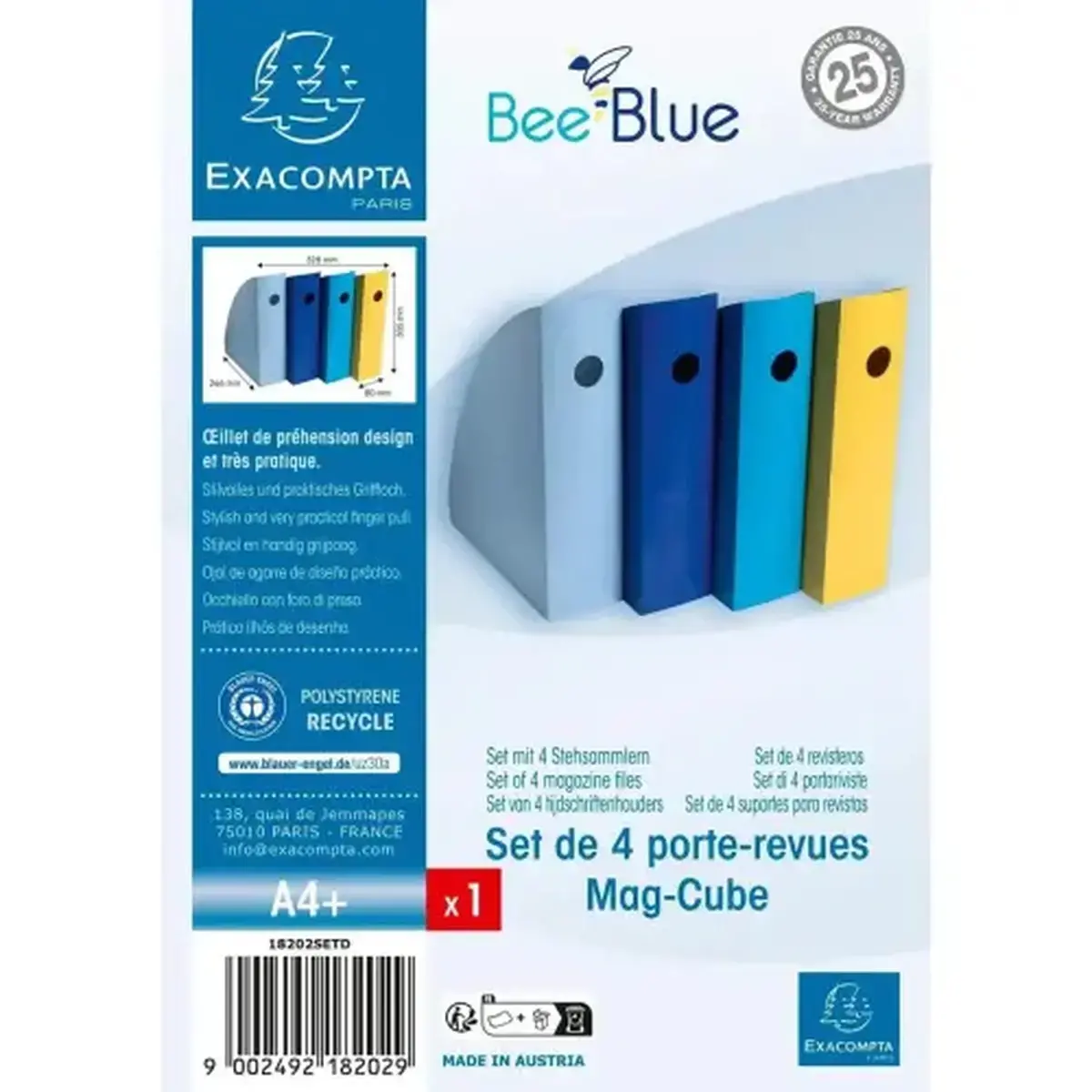 Set porte-revues Mag-cube B.B Coul. ass. photo du produit