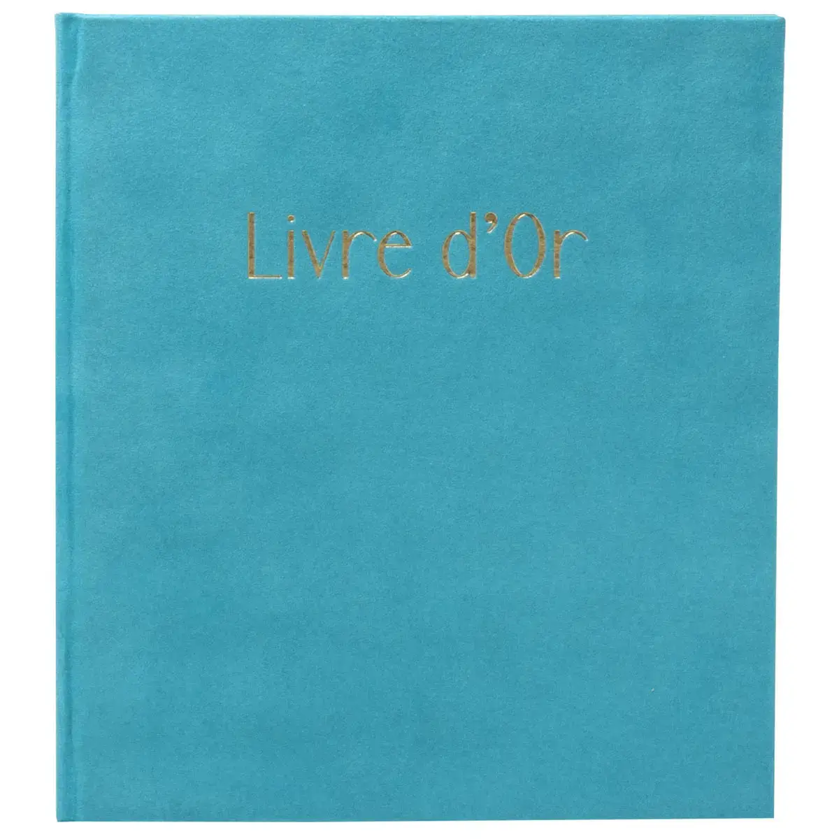 Livre d'or 140p 21x19cm Skandi turquoise photo du produit