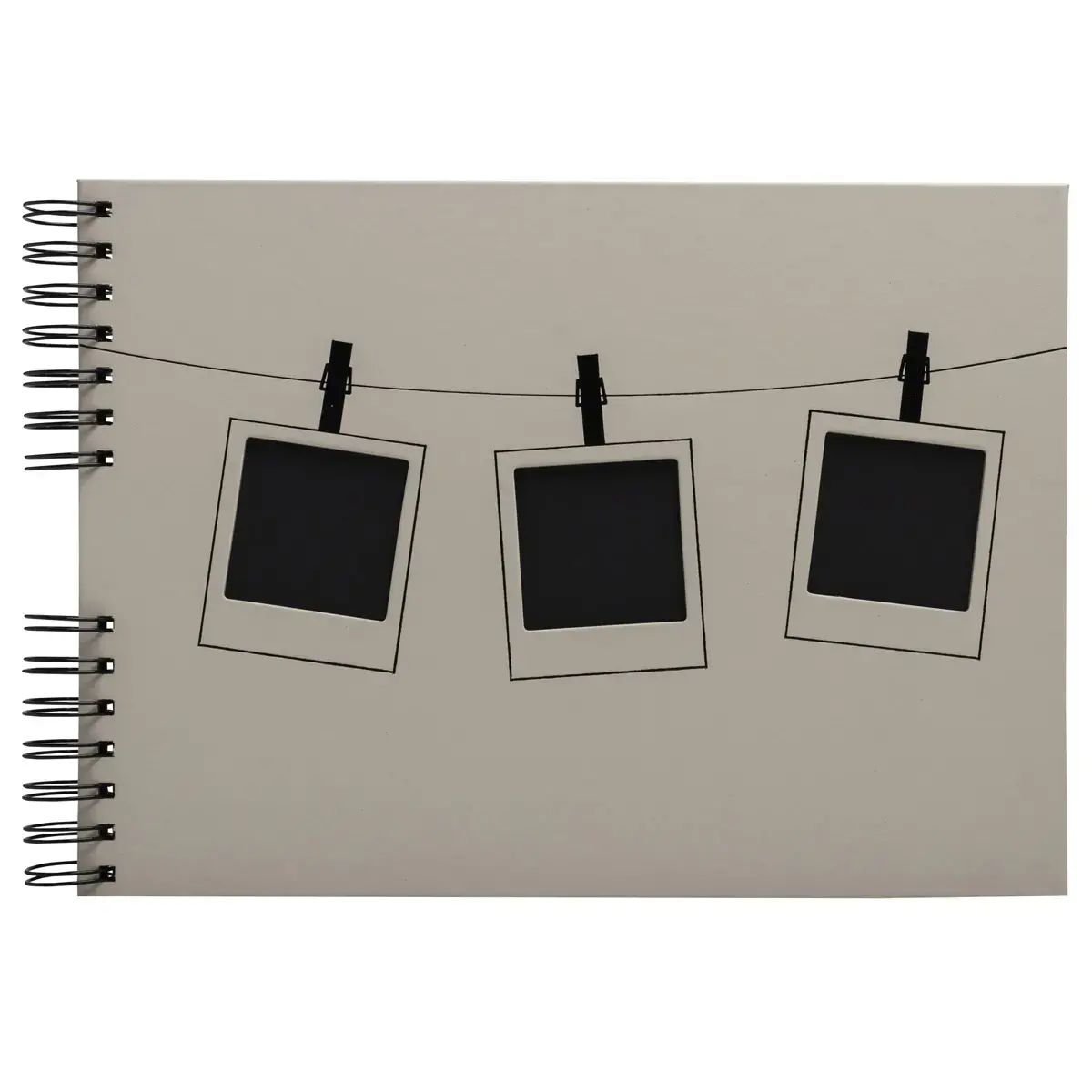 Alb spiral 50p noir 32x22 Instants beige photo du produit