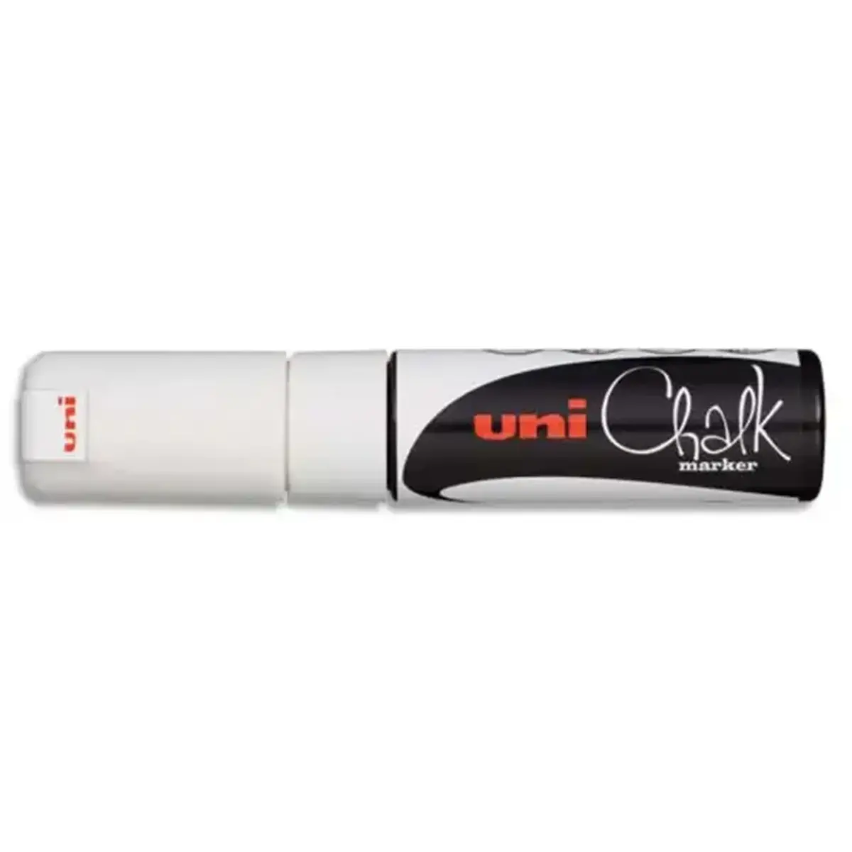 UNI-BALL Marqueur craie CHALK MARKER, pointe biseautée large Blanc photo du produit