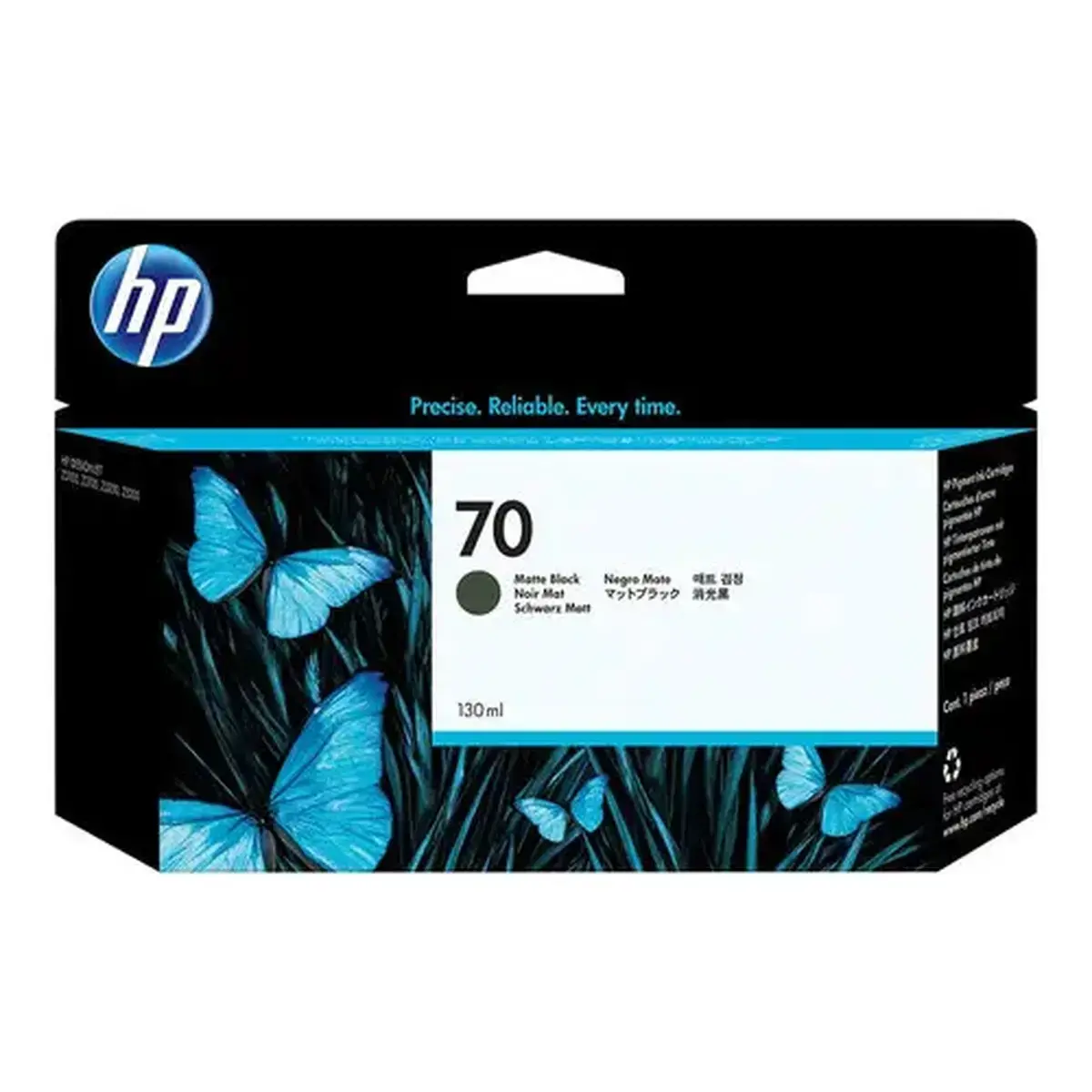 HP C9448A No70 Noire mate 130 ml photo du produit
