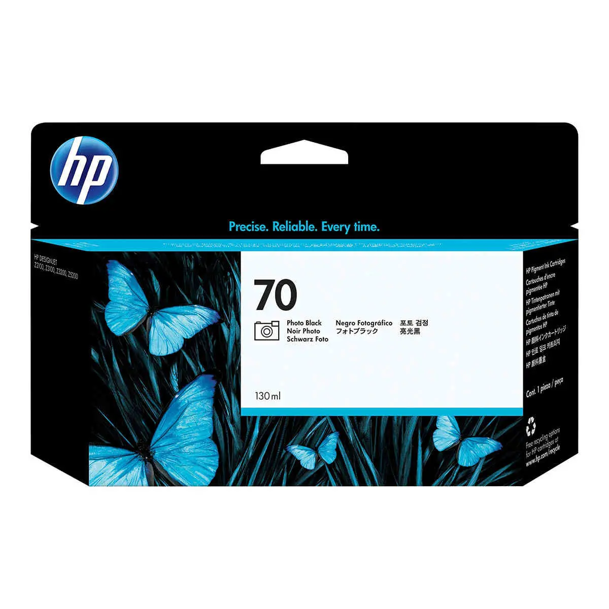 HP C9449A No70 Noire photo 130 ml photo du produit