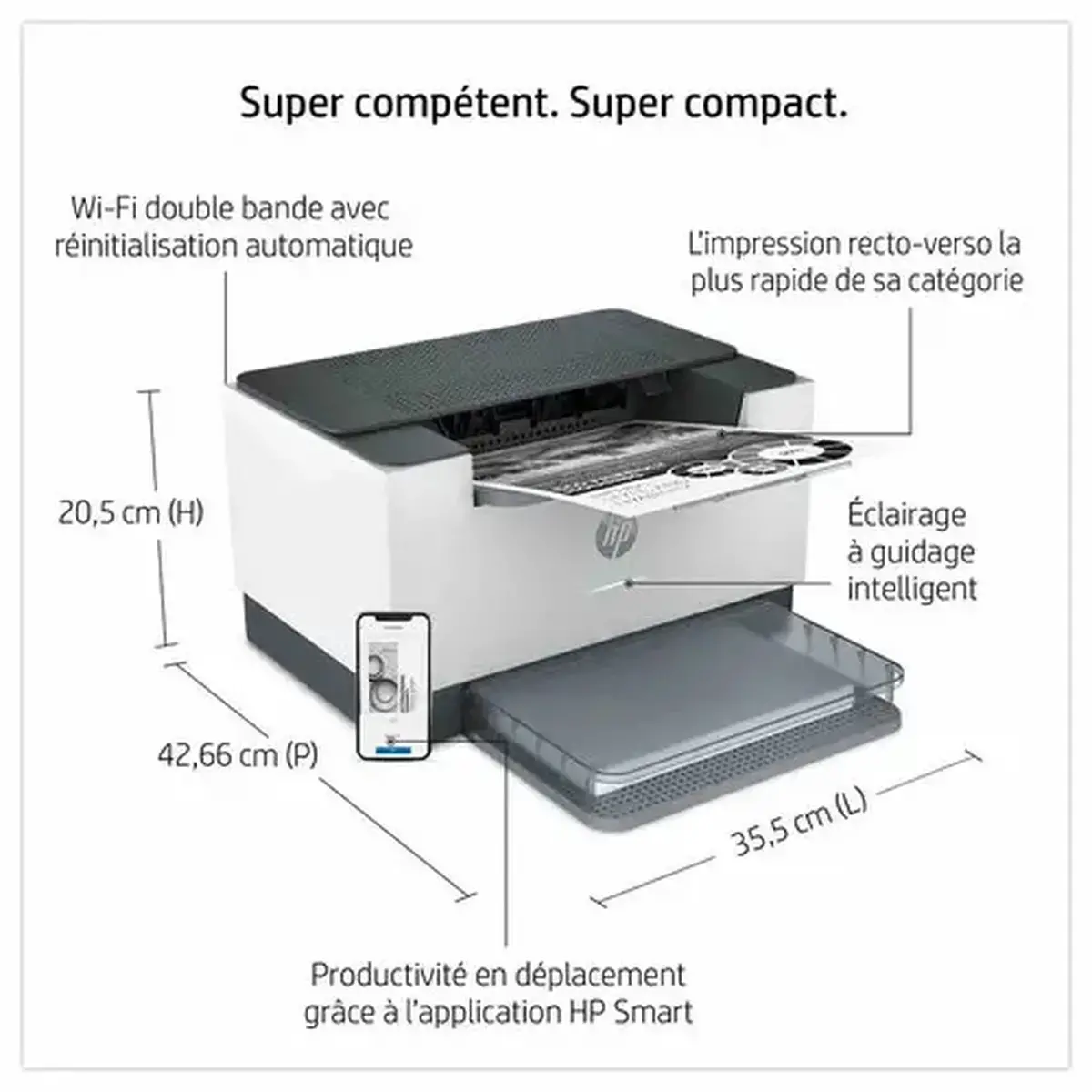 HP LaserJet M209dw Imp A4 Mono photo du produit
