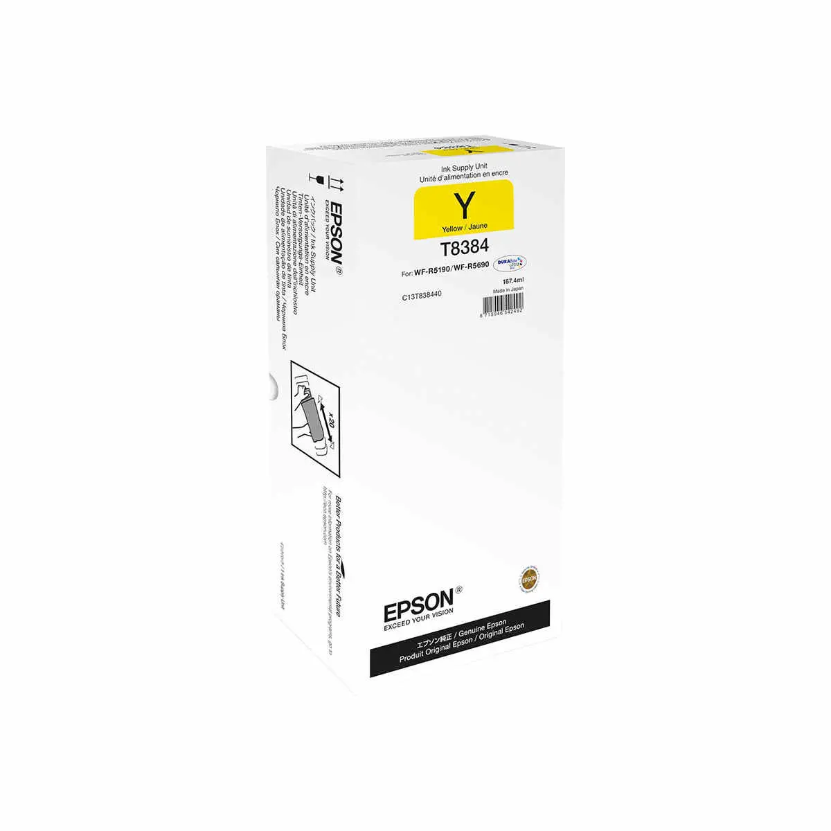 Epson C13T838440 RIPS Yellow XL photo du produit