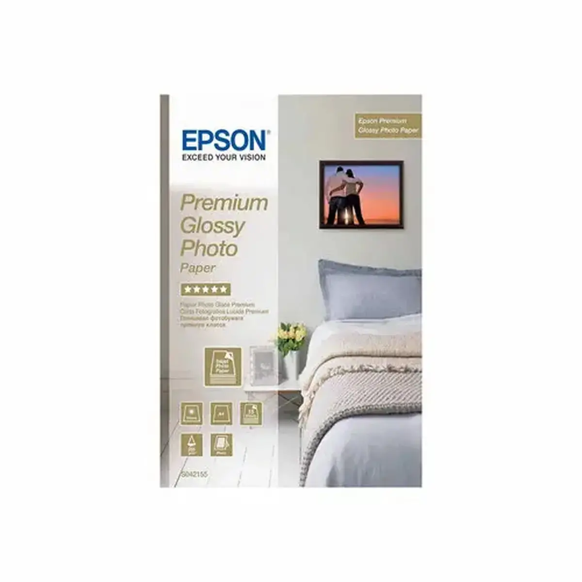 Epson C13S042155 Pap Ph A4 Glace 255g photo du produit