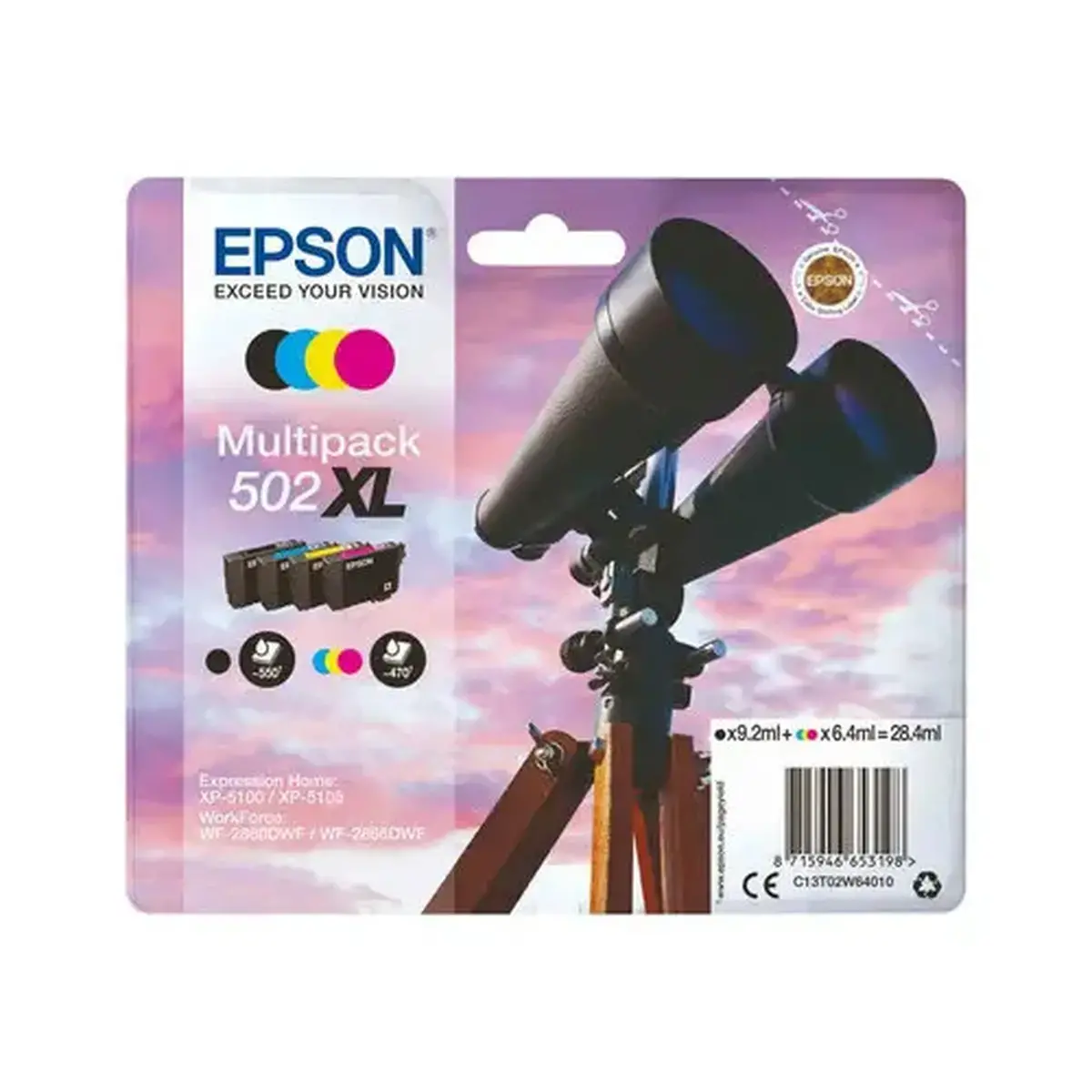 Epson C13T02W64010 JUMELLES XL(x4) 502 B photo du produit