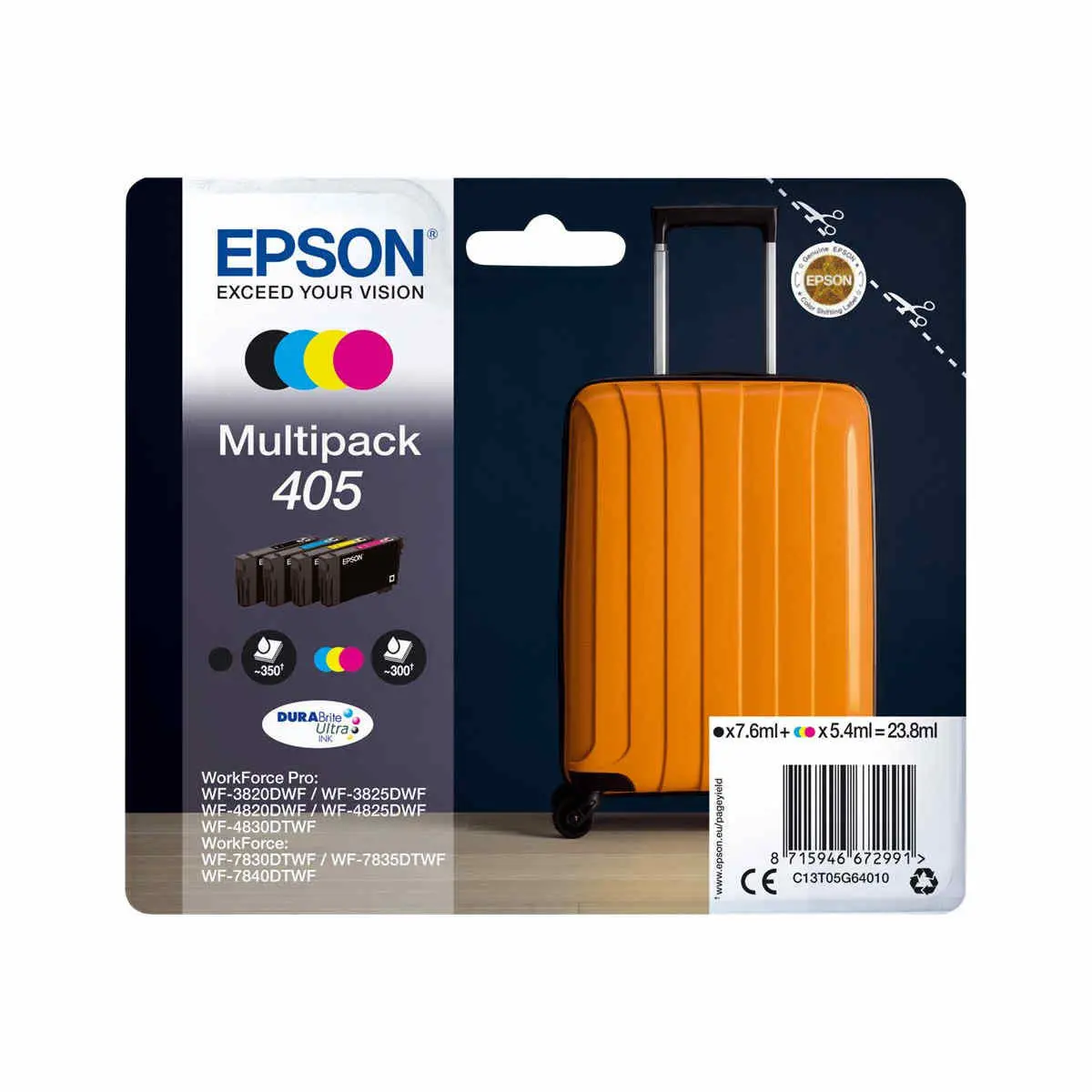 Espon C13T05G64020 Valise Pack 4 Cl photo du produit