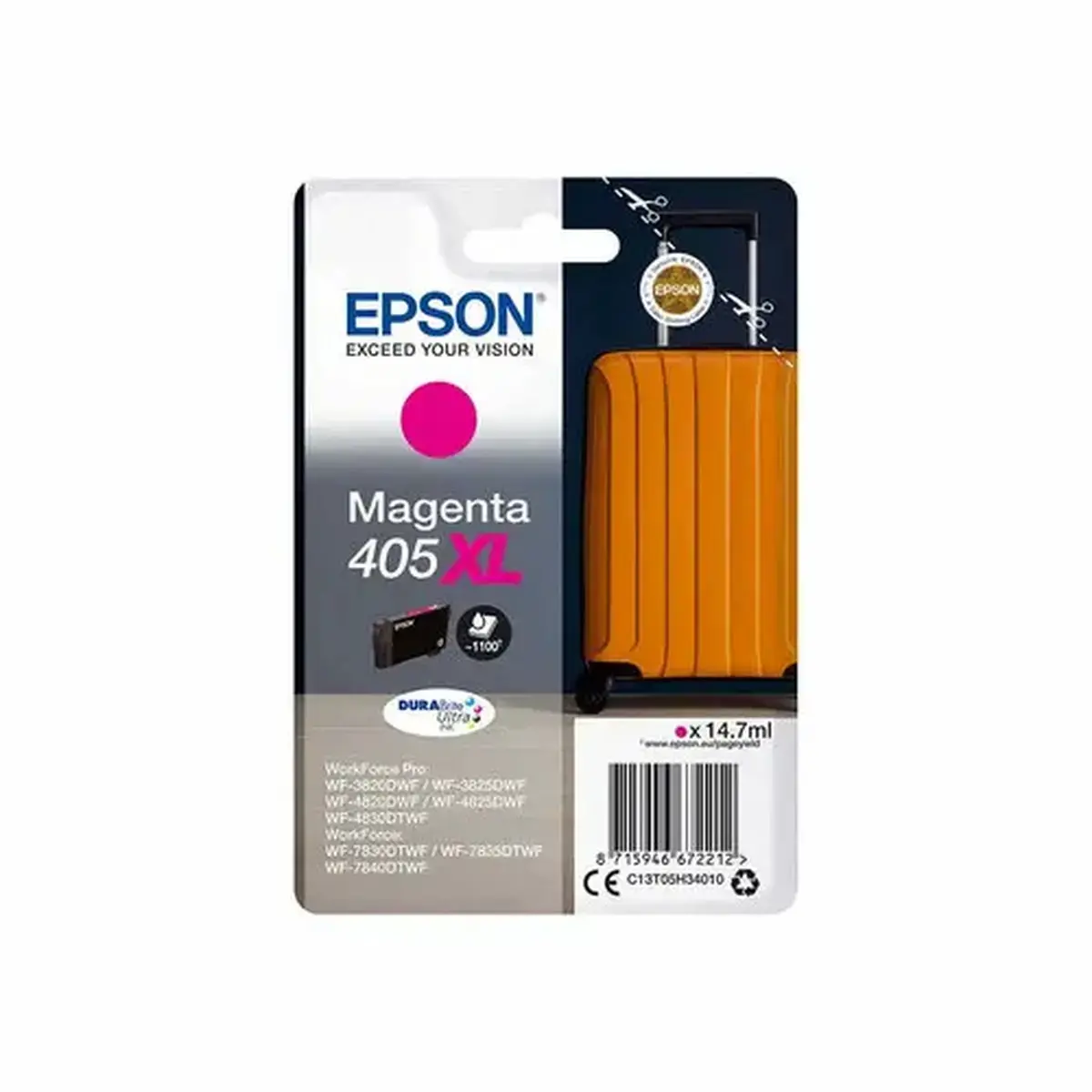 Cartouche d'encre C13T05H34020 Valise XL - Magenta - sous blister - Epson photo du produit
