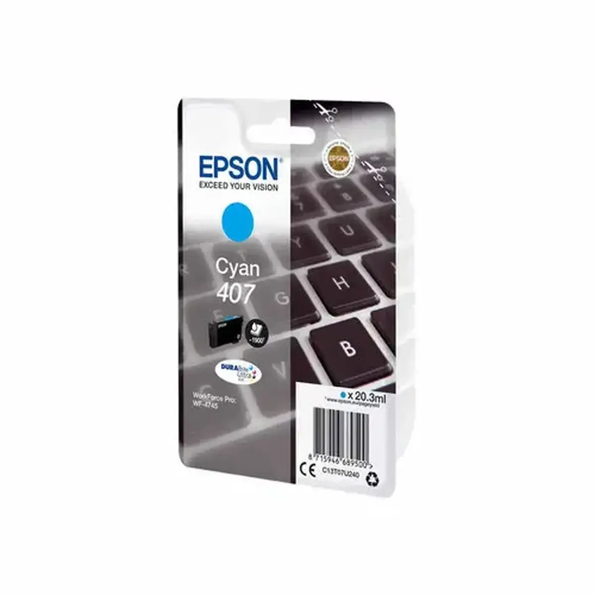 EPSON C13T07U240 Ink Jet Cyan 1.9K photo du produit