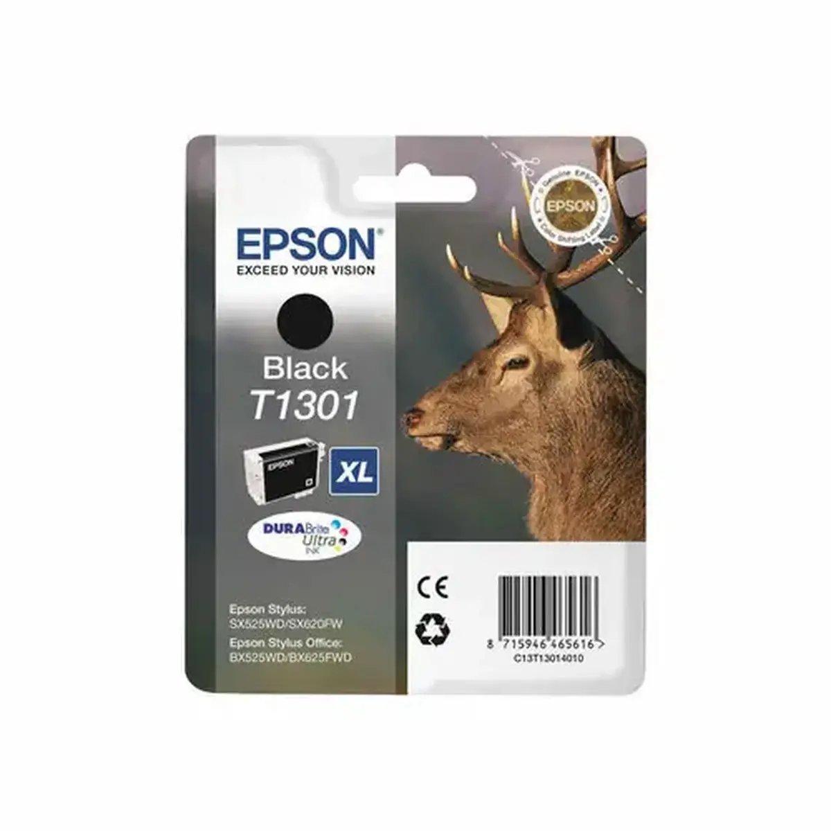 Cartouche d'encre C13T13014022 Cerf XL - Noir - sous blister - Epson photo du produit