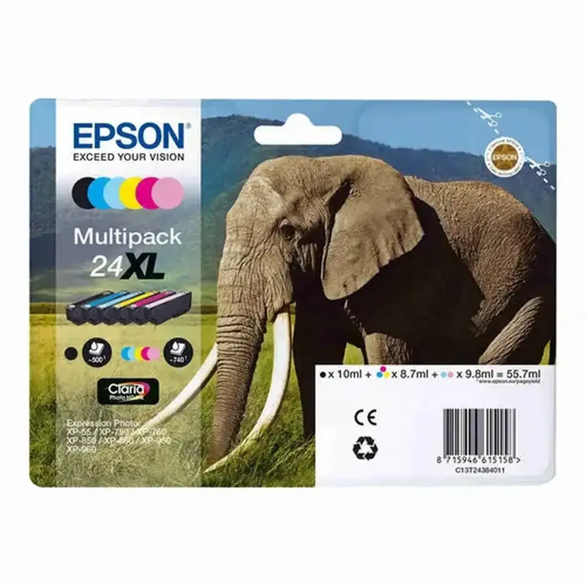 Epson C13T24384011 ELEPHANT x6 XL Blist photo du produit