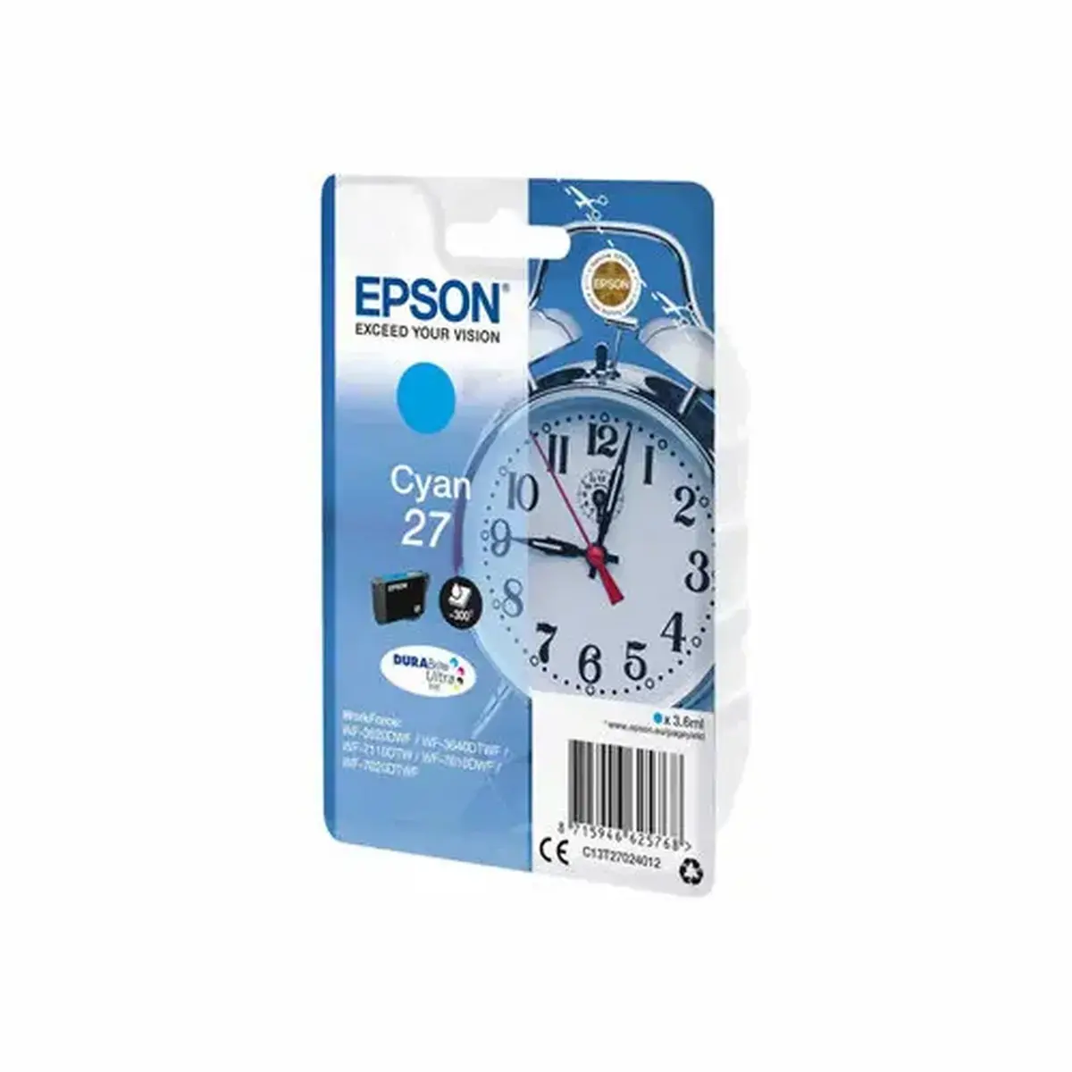 Epson C13T27024012 REVEIL Cyan Blister photo du produit