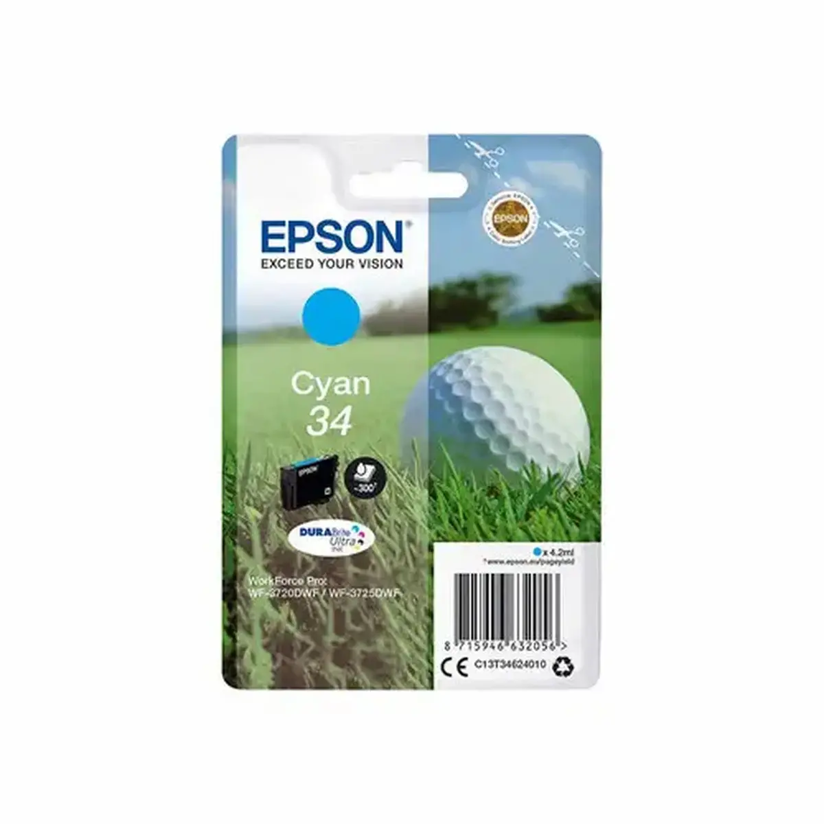 Epson C13T34624010 Cyan Balle de Golf photo du produit