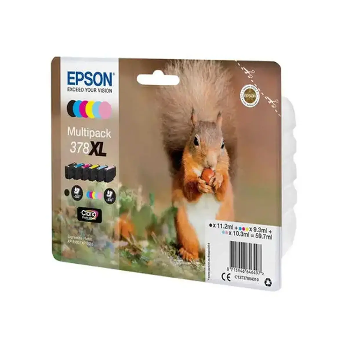 Epson C13T37984010 Pack XL x 6 Ecureuil photo du produit