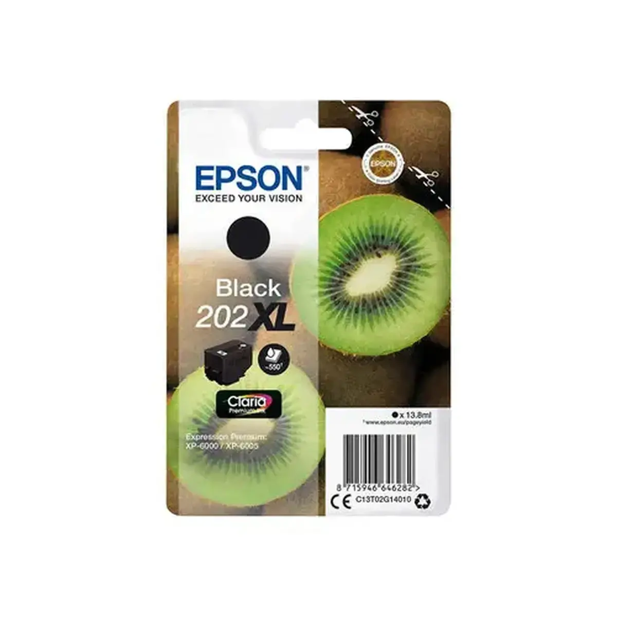 Epson C13T02G14010 KIWI BK XL 202 Blist photo du produit