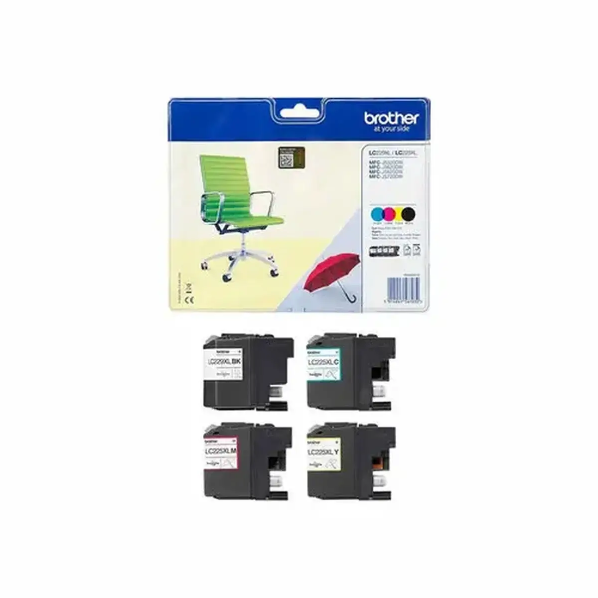 Brother LC229XLVALBP Pack BK+CL Bulk photo du produit