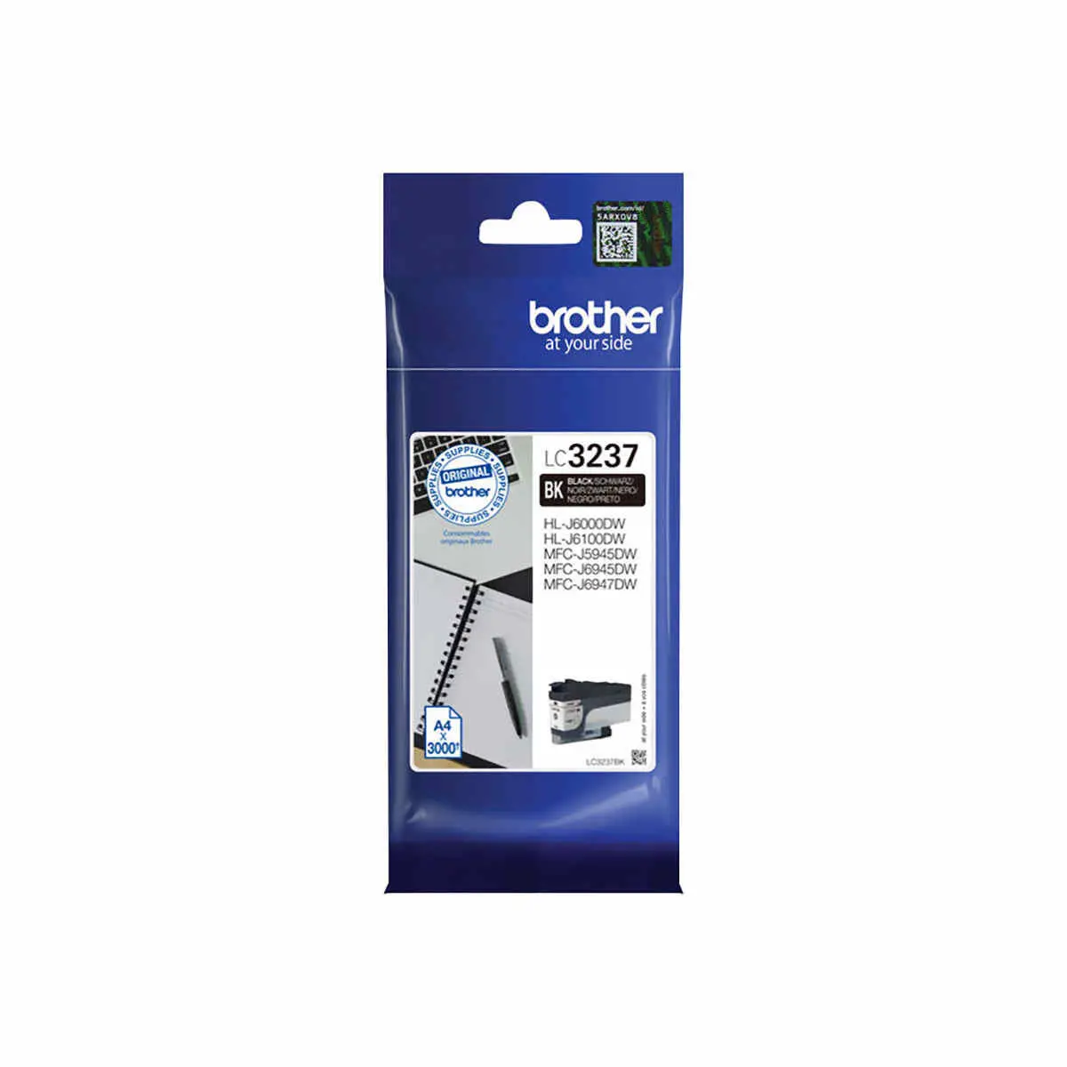Brother LC3237BK Ink Jet BK 3K photo du produit