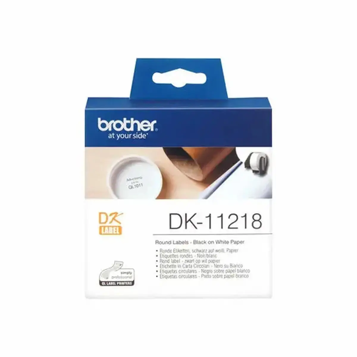 Brother QL650TD Etiquettes 24mm 1000pce photo du produit