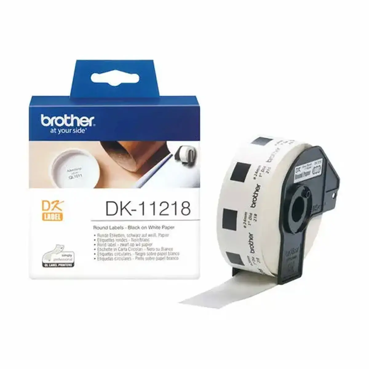 Brother QL650TD Etiquettes 24mm 1000pce photo du produit