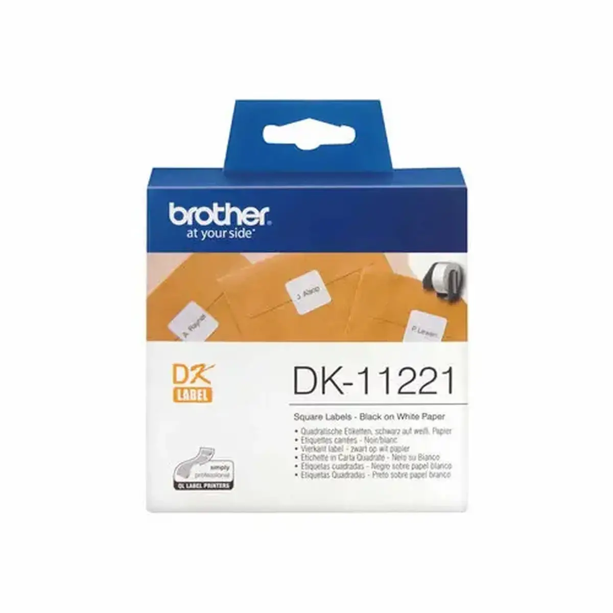 Brother DK11221 Etiquettes 23 x 23mm photo du produit