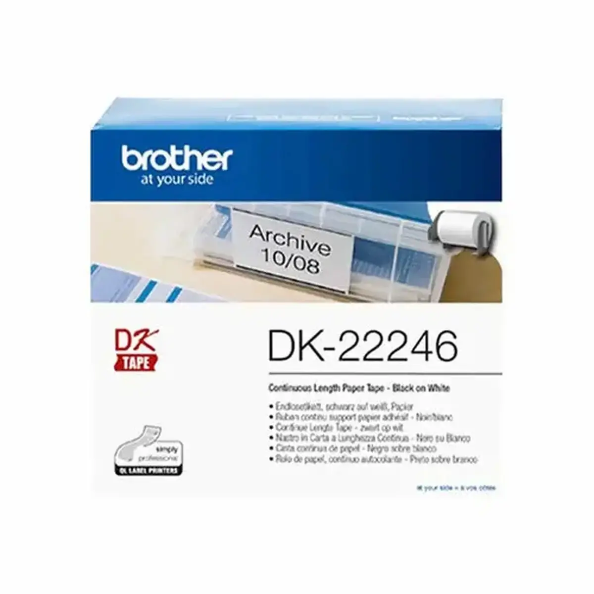 Brother DK22246 Ruban 103.6 mmx30,48m photo du produit