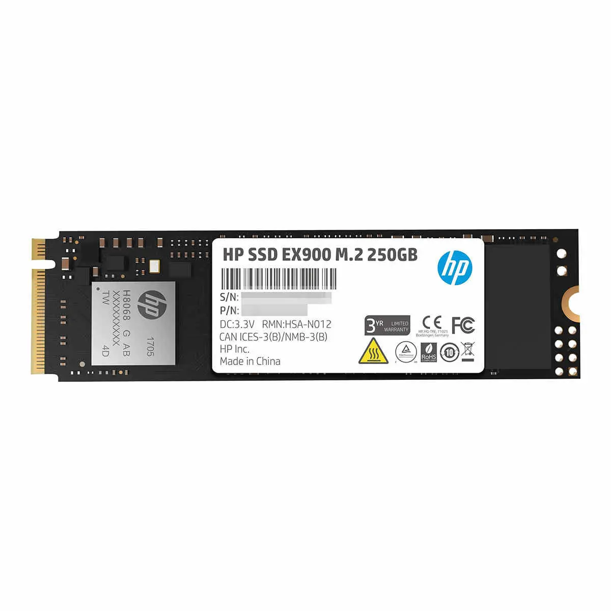 HP SSD Internal M.2 NVMe EX900 250GB photo du produit