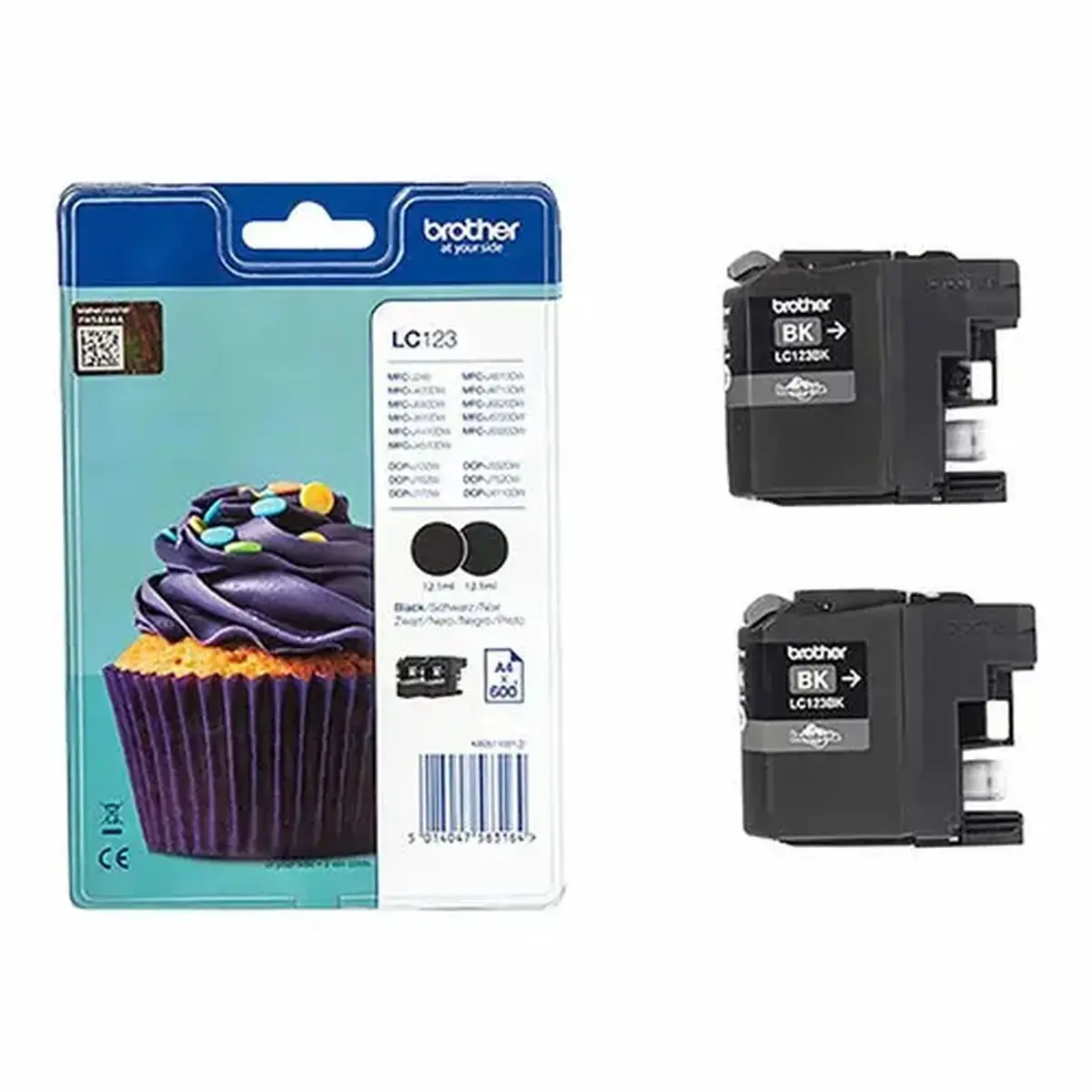 Brother LC123BKBP2 Ink Jet BK Pack Bulk photo du produit