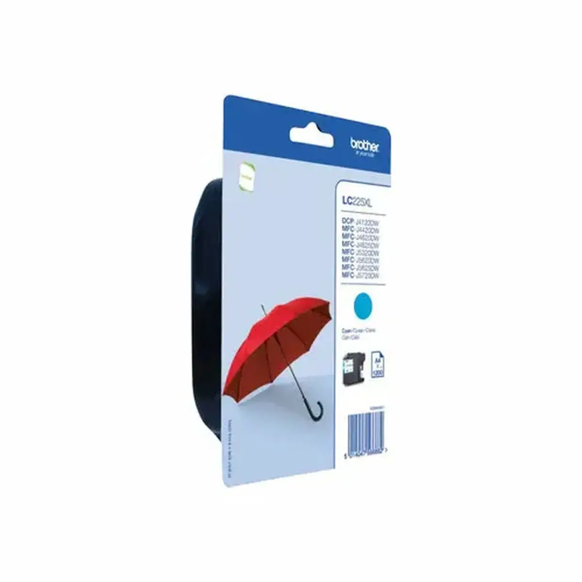 Brother LC225XLCBP Blister cyan HC 1200p photo du produit