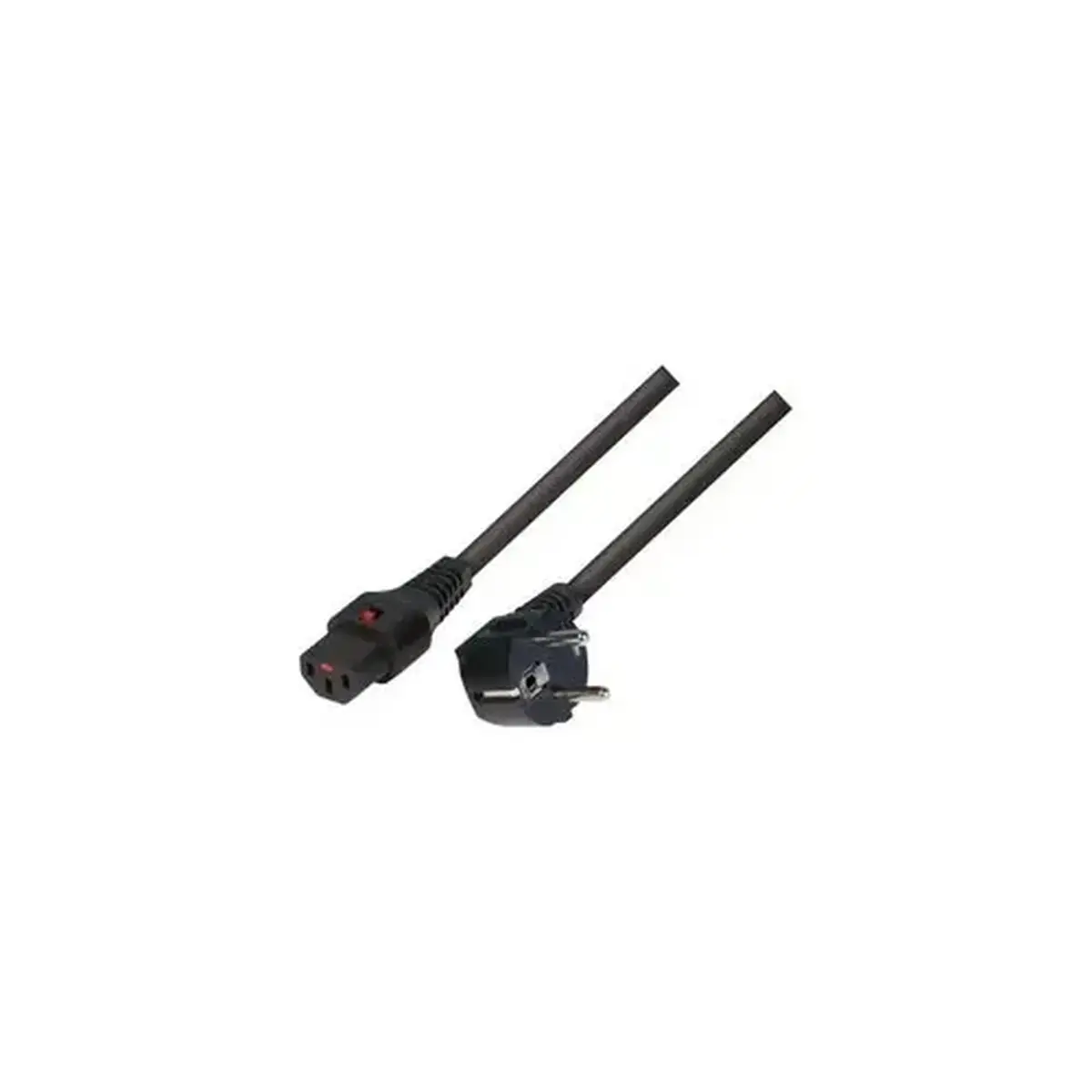 IEC-LOCK Cordon d alimentation CEE7 / C13 a verrouillage noir - 1,0 m photo du produit