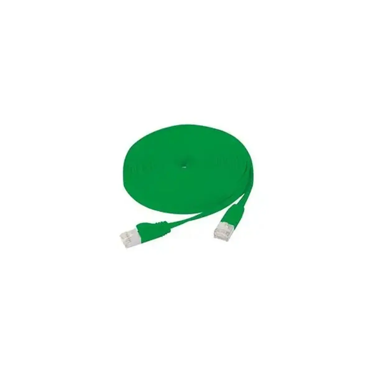Cordon RJ45 plat categorie 6 U/FTP snagless vert - 20 m photo du produit