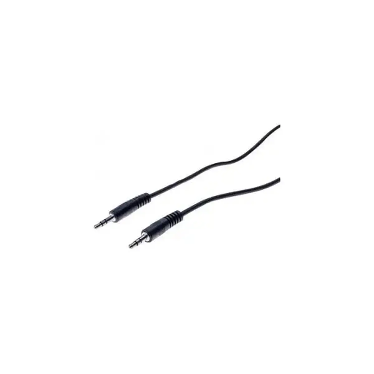 Cordon stereo jack 3.5 mm noir - 1 m photo du produit